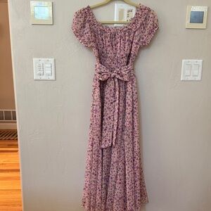 Rachel Parcell Pink Floral Maxi Dress